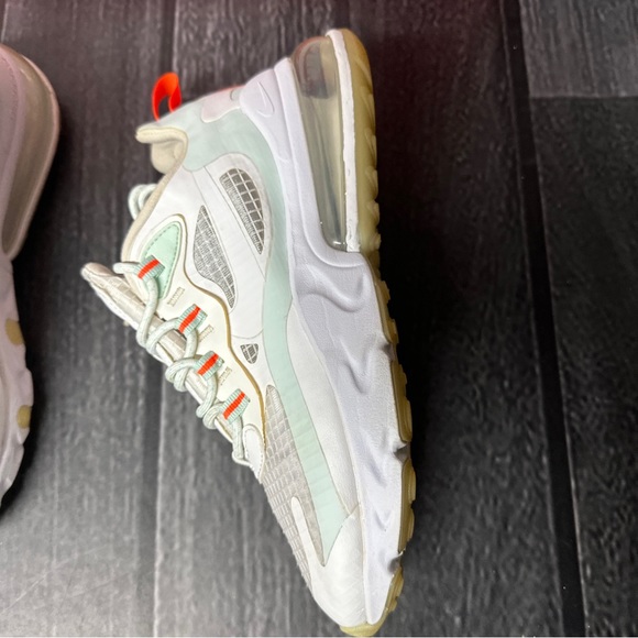 Nike Air Max 270 React Hyper Crimson Teal Tint White US Womens Size 7 CJ0620-100 - Picture 6 of 11
